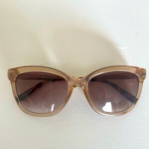 Banana Republic transparent frame sunglasses, brown toned